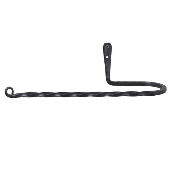 Hand Forged Wrought Iron Wall Mounted Paper Towel Holder Primitive Decor - Picture 3 of 3